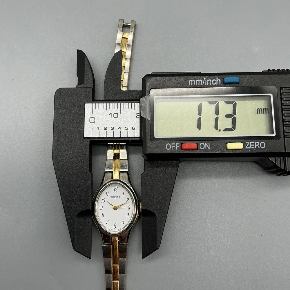 Pulsar 1N01-X098 Womens Watch 17mm Two Tone Bracelet New Battery 5.75